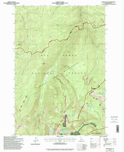 United States Geological Survey North Pole, ID (1995, 24000-Scale) digital map