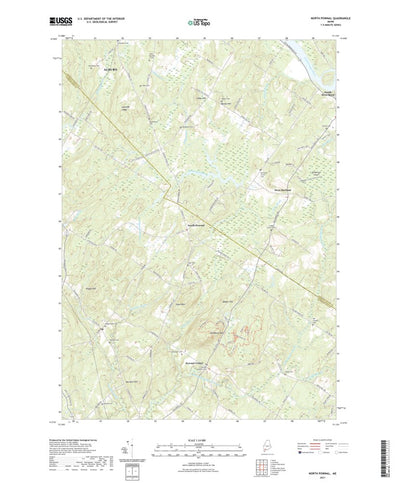 United States Geological Survey North Pownal, ME (2021, 24000-Scale) digital map