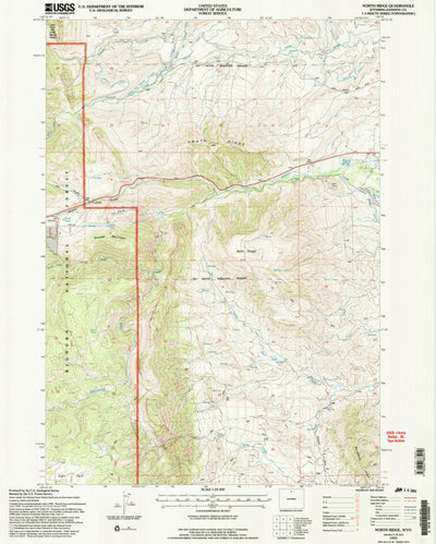 United States Geological Survey North Ridge, WY (1993, 24000-Scale) digital map