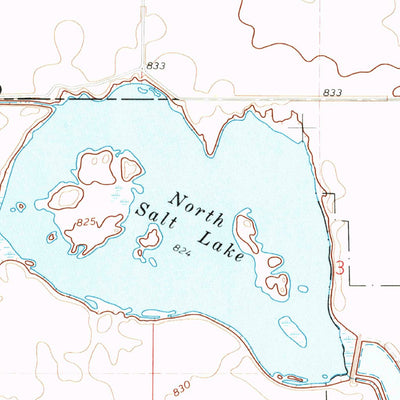 United States Geological Survey North Salt Lake, ND (1972, 24000-Scale) digital map