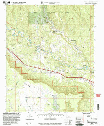 United States Geological Survey North San Ysidro, NM (2002, 24000-Scale) digital map