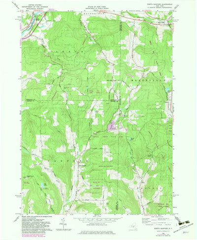 United States Geological Survey North Sanford, NY (1965, 24000-Scale) digital map