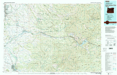 United States Geological Survey North Santiam River, OR (1983, 100000-Scale) digital map