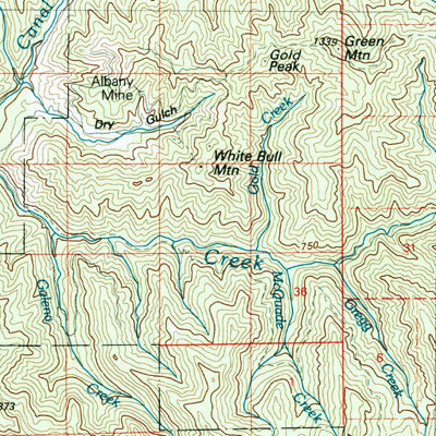 United States Geological Survey North Santiam River, OR (1983, 100000-Scale) digital map
