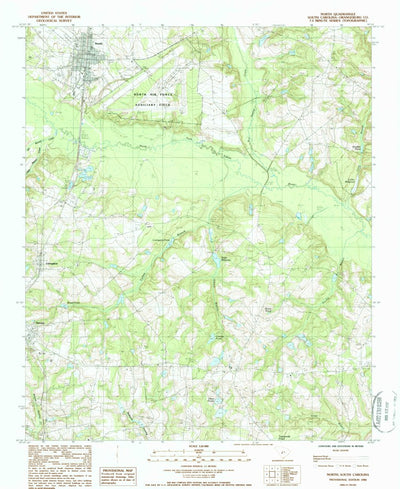 United States Geological Survey North, SC (1988, 24000-Scale) digital map