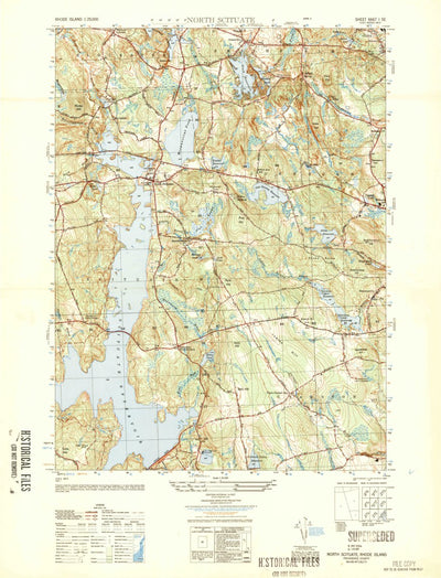 United States Geological Survey North Scituate, RI (1950, 25000-Scale) digital map
