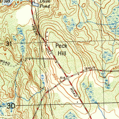 United States Geological Survey North Scituate, RI (1950, 25000-Scale) digital map