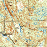 United States Geological Survey North Scituate, RI (1950, 25000-Scale) digital map