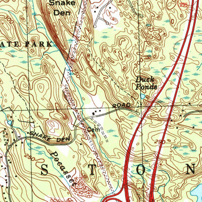 United States Geological Survey North Scituate, RI (1996, 24000-Scale) digital map