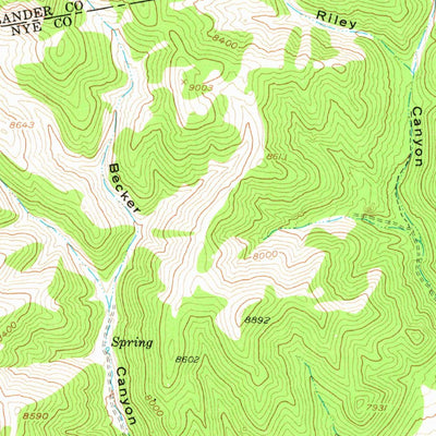 United States Geological Survey North Shoshone Peak, NV (1956, 62500-Scale) digital map