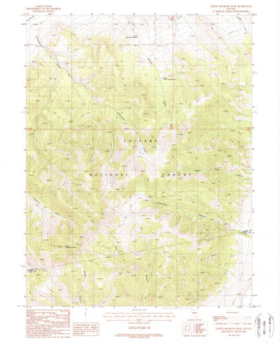 United States Geological Survey North Shoshone Peak, NV (1988, 24000-Scale) digital map