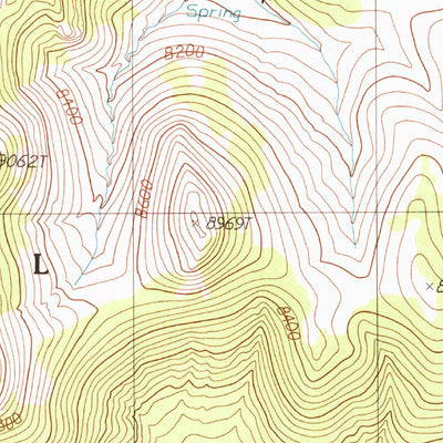 United States Geological Survey North Shoshone Peak, NV (1988, 24000-Scale) digital map