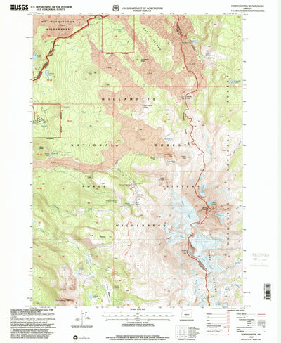 United States Geological Survey North Sister, OR (1997, 24000-Scale) digital map
