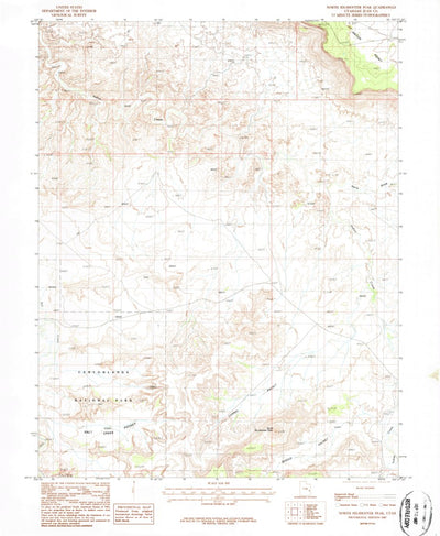 United States Geological Survey North Six-Shooter Peak, UT (1987, 24000-Scale) digital map