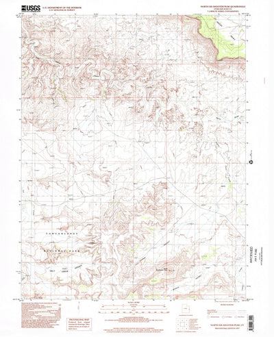 United States Geological Survey North Six-Shooter Peak, UT (1997, 24000-Scale) digital map