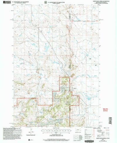 United States Geological Survey North Slick Creek, MT-SD (2005, 24000-Scale) digital map