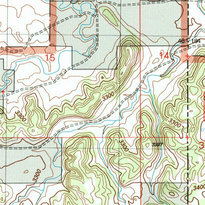 United States Geological Survey North Slick Creek, MT-SD (2005, 24000-Scale) digital map
