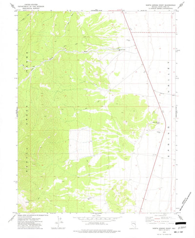 United States Geological Survey North Spring Point, NV (1973, 24000-Scale) digital map