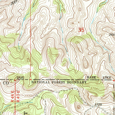 United States Geological Survey North Stacey School, MT (1973, 24000-Scale) digital map
