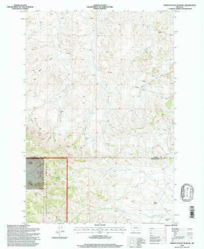United States Geological Survey North Stacey School, MT (1995, 24000-Scale) digital map
