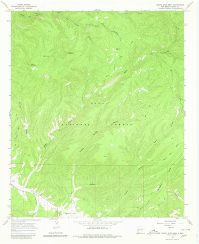 United States Geological Survey North Star Mesa, NM (1965, 24000-Scale) digital map