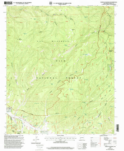 United States Geological Survey North Star Mesa, NM (1999, 24000-Scale) digital map