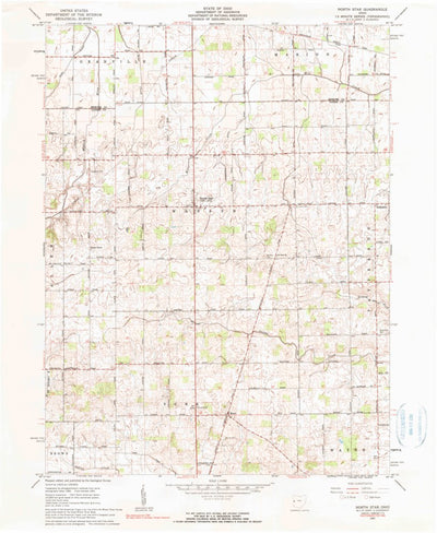 United States Geological Survey North Star, OH (1961, 24000-Scale) digital map