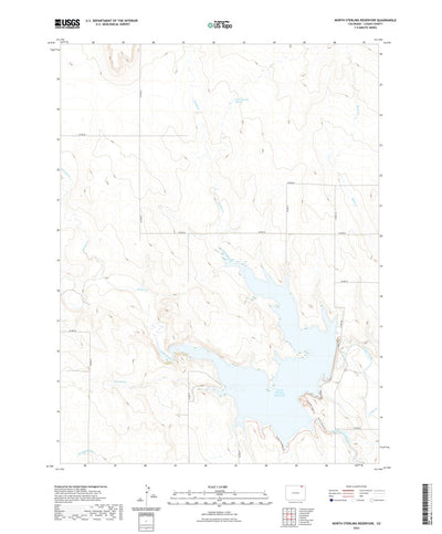 United States Geological Survey North Sterling Reservoir, CO (2022, 24000-Scale) digital map