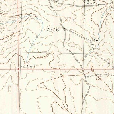 United States Geological Survey North Table Mountain, WY (1986, 24000-Scale) digital map