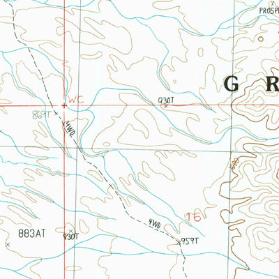 United States Geological Survey North Trigo Peaks, AZ (1986, 24000-Scale) digital map