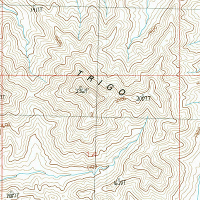 United States Geological Survey North Trigo Peaks, AZ (1986, 24000-Scale) digital map