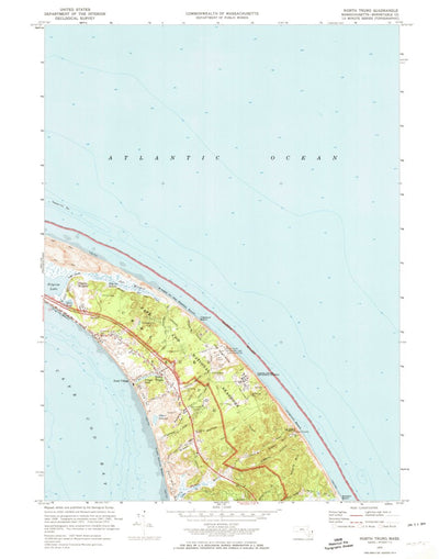 United States Geological Survey North Truro, MA (1972, 24000-Scale) digital map