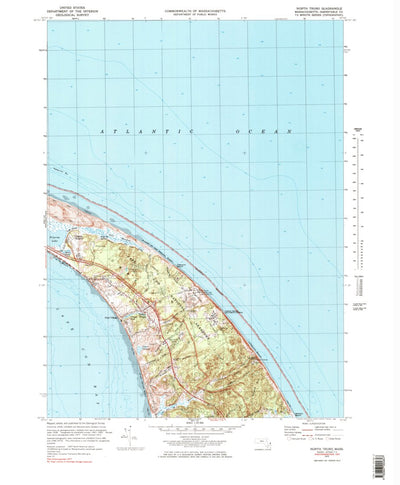 United States Geological Survey North Truro, MA (1972, 25000-Scale) digital map
