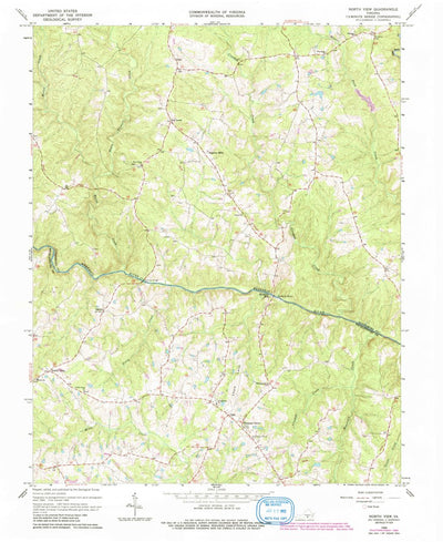 United States Geological Survey North View, VA (1966, 24000-Scale) digital map
