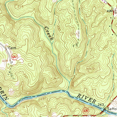 United States Geological Survey North View, VA (1966, 24000-Scale) digital map