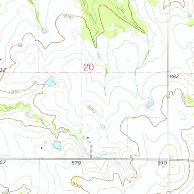 United States Geological Survey North Village, OK (1975, 24000-Scale) digital map