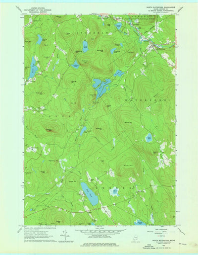 United States Geological Survey North Waterford, ME (1963, 24000-Scale) digital map