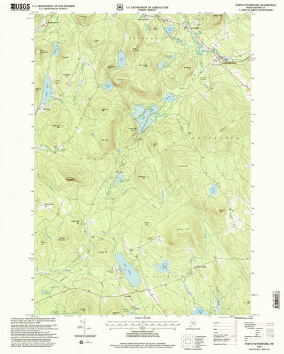 United States Geological Survey North Waterford, ME (1995, 24000-Scale) digital map
