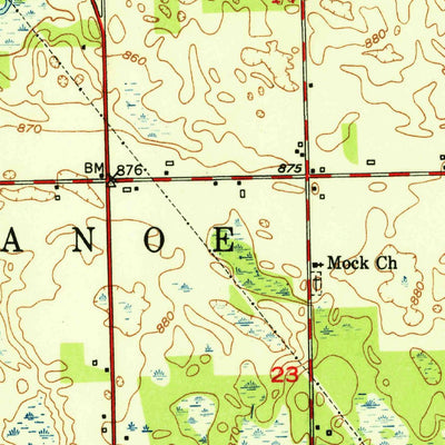 United States Geological Survey North Webster, IN (1950, 24000-Scale) digital map