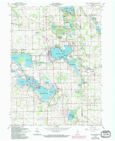 United States Geological Survey North Webster, IN (1962, 24000-Scale) digital map