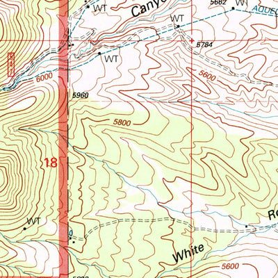 United States Geological Survey North Willow Canyon, UT (1998, 24000-Scale) digital map