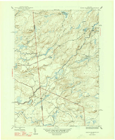 United States Geological Survey North Wilmurt, NY (1947, 31680-Scale) digital map