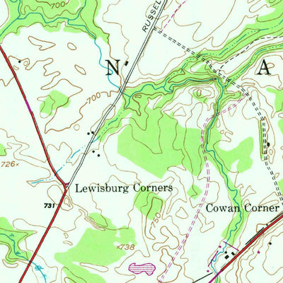 United States Geological Survey North Wilna, NY (1949, 24000-Scale) digital map