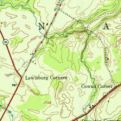 United States Geological Survey North Wilna, NY (1951, 24000-Scale) digital map
