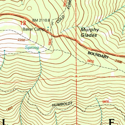 United States Geological Survey North Yolla Bolly Mountains, CA (1998, 24000-Scale) digital map