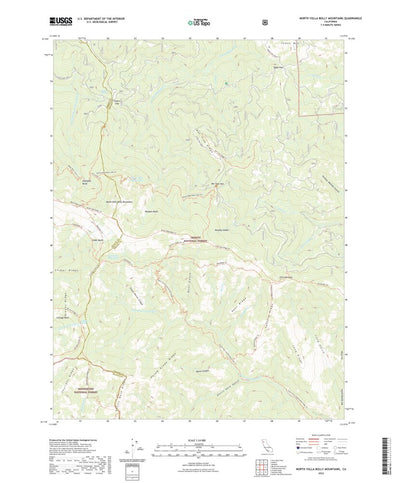United States Geological Survey North Yolla Bolly Mountains, CA (2022, 24000-Scale) digital map