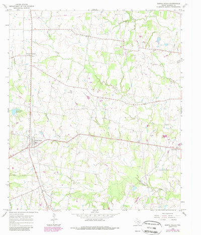 United States Geological Survey North Zulch, TX (1965, 24000-Scale) digital map