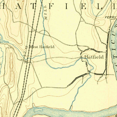 United States Geological Survey Northampton, MA (1891, 62500-Scale) digital map