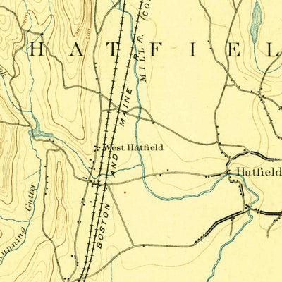 United States Geological Survey Northampton, MA (1895, 62500-Scale) digital map