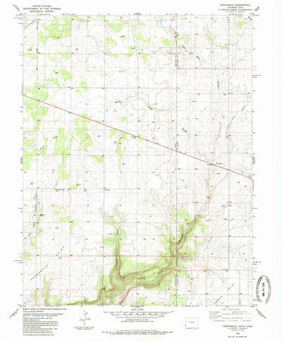 United States Geological Survey Northdale, CO-UT (1985, 24000-Scale) digital map